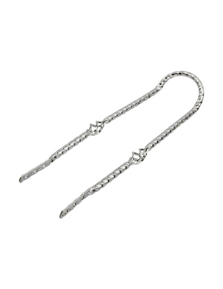 Twisted Square Cage Short Back 24 Sissy Bar Chrome.